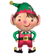 Jolly Christmas Elf Supershape Balloon 